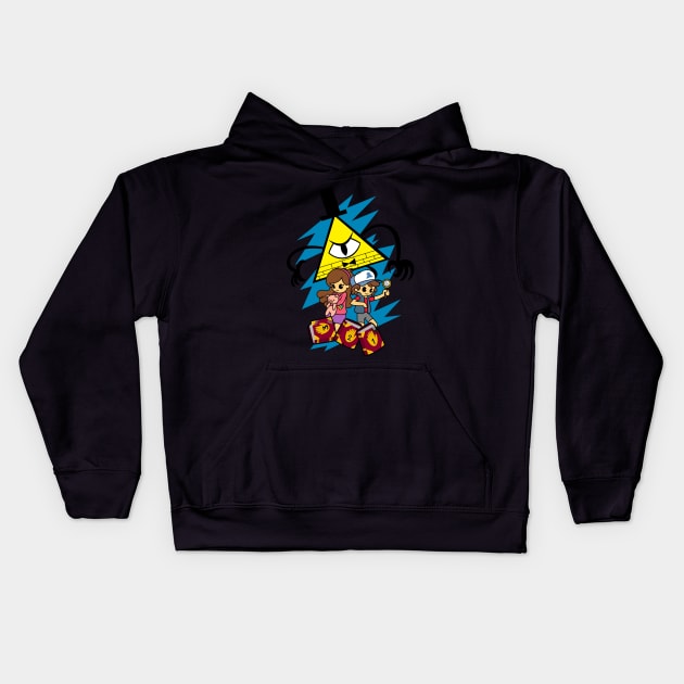 Cipher's Twins Kids Hoodie by wss3